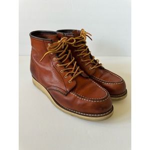 REDWING women’s Heritage 3755 Oro brown leather mock toe boots | Sz 9 B USA Made